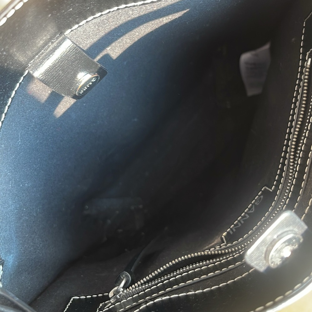 Ganni Black Leather Tote Bag - Picture 6 of 6